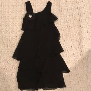 Girls black dress - size 7